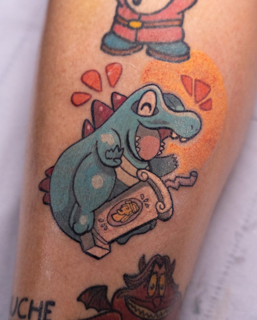 Tatouage de Kaiminus Pokemon par Coyote tattoo